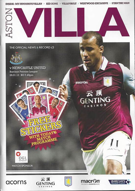 Aston Villa FC v Newcastle United FC